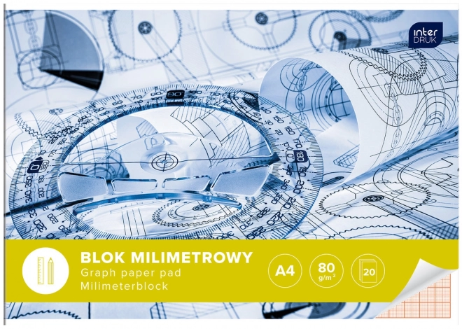 Milimetarski blok A4 - 20 listova