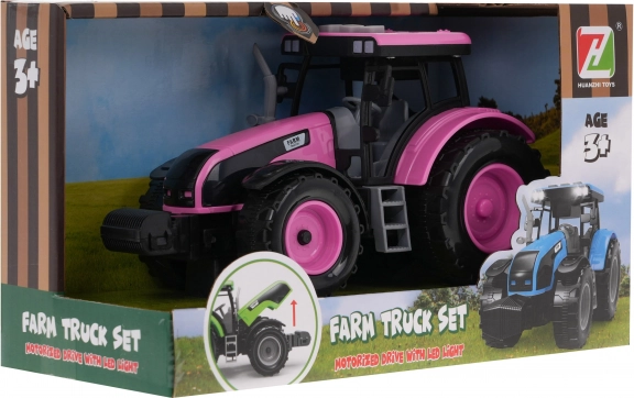 Interaktivni ružičasti traktor za djecu 3+ sa zvukovima i LED svjetlima