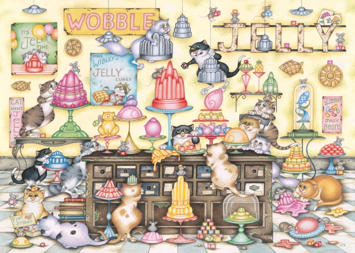 Ravensburger puzzle Mačja trgovina 1000 dijelova