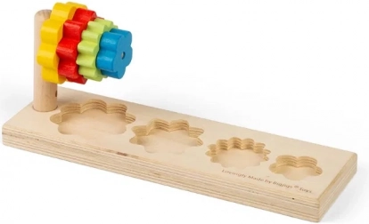 Drvena slagalica s cvjetovima BIGJIGS TOYS