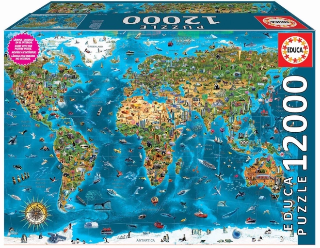 EDUCA Puzzle Čuda svijeta 12000 komada