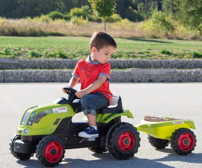 Pedalni traktor CLAAS Arion 400 s prikolicom zelen
