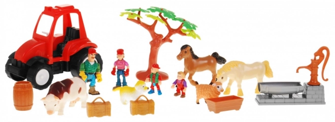 Set za djecu 3+ Farma s figurama, štalom i traktorom