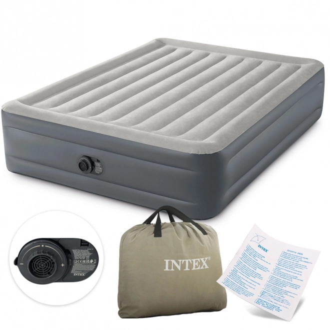 Nafukovací madrac s ugrađenom pumpom 203 × 152 × 46 cm INTEX