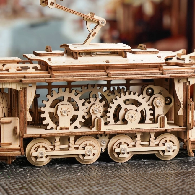RoboTime 3D drveni mehanički puzzle Tramvaj