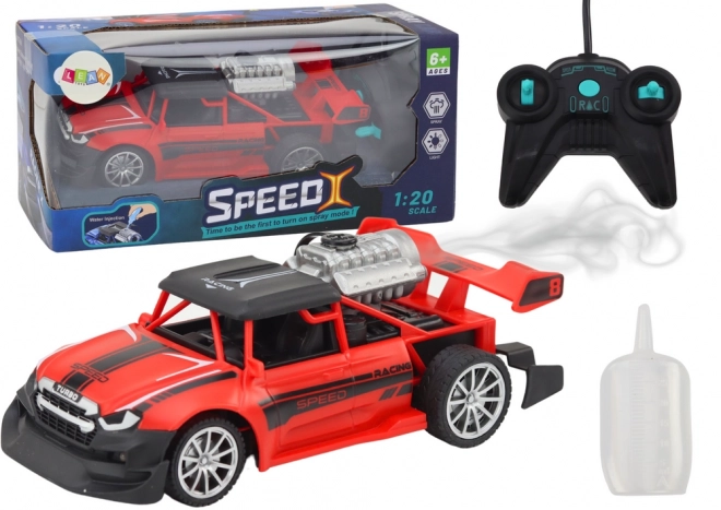 RC daljinski upravljani auto 1:20 Svjetla s efektom dima crvena