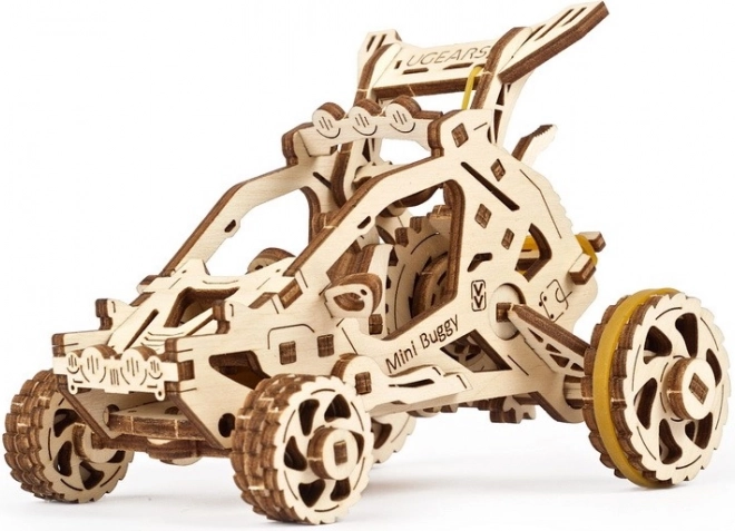 Drvene mehaničke 3D puzzle mini buggy UGEARS, 80 dijelova