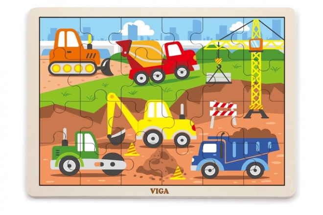 Drvene puzzle 24 dijelova - građevina