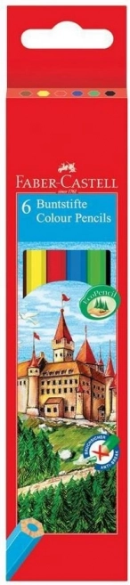 Drvene bojice FABER-CASTELL, set 6 boja
