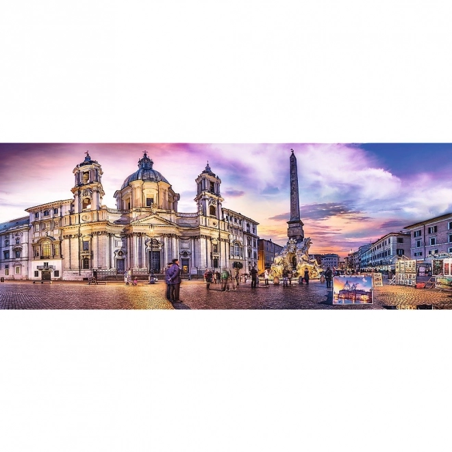 Puzzle 500 dijelova panorama - Piazza Navona, Rim