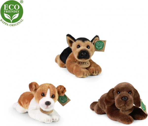 Plišani ležeći pas 18 cm eco‑friendly – nefunkcionalni zvuk