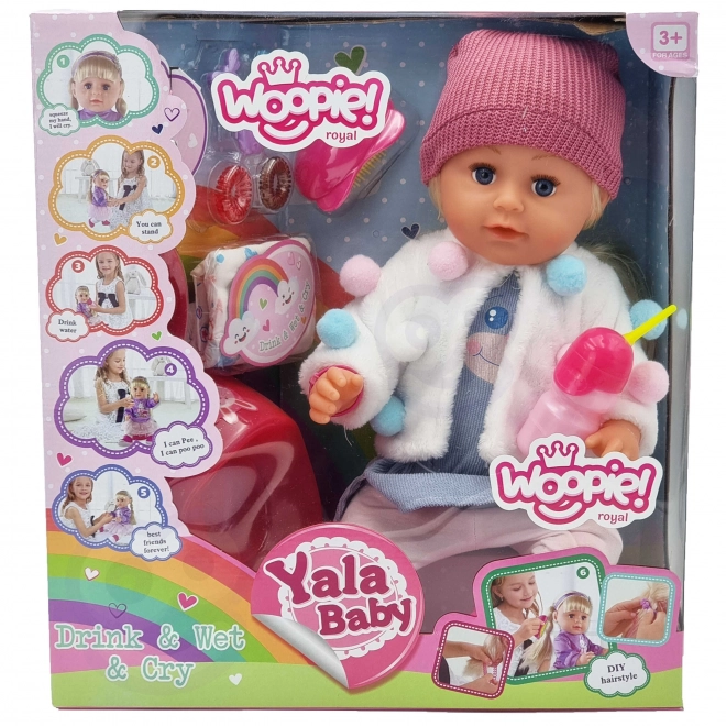 Interaktivna lutka Zosia sa kapom 43 cm s priborom