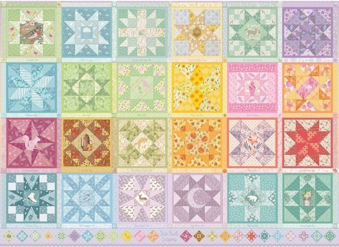 puzzle cobble hill vezena deka: zvjezdana godišnja doba 1000 dijelova