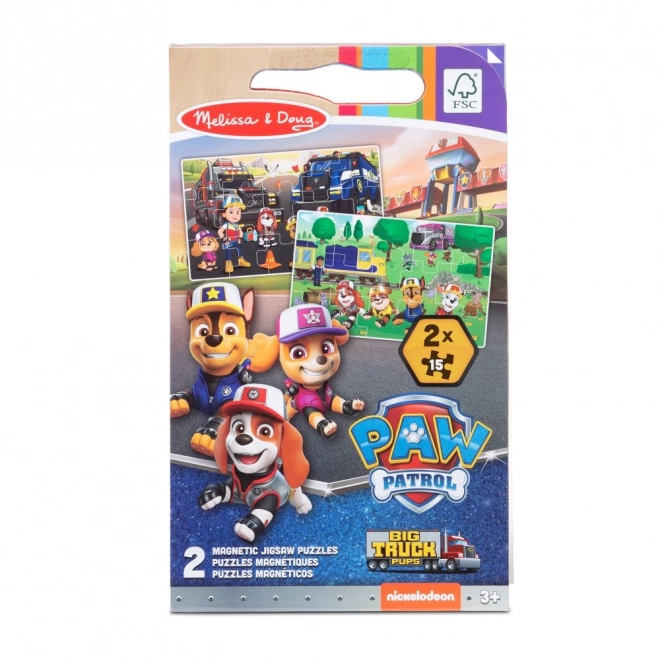 Magnetična slagalica Paw Patrol - kamioni