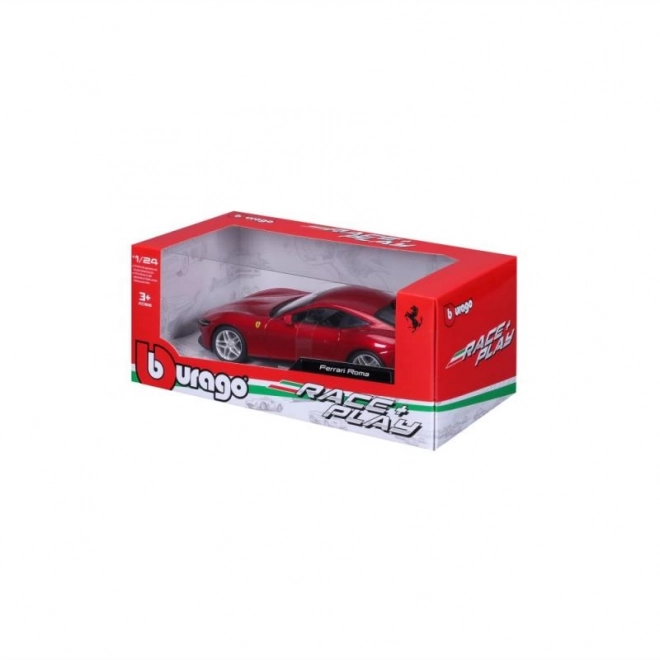 Metalni autić Ferrari Roma u crvenoj boji