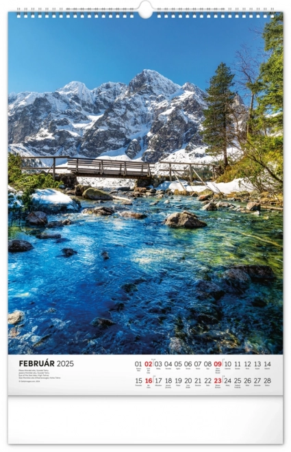 NOTIQUE Zidni kalendar Tatry 2025, 33 x 46 cm