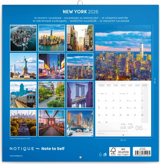 Bilješke kalendar New York 2026
