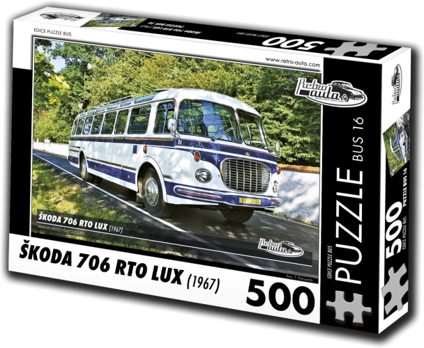 Puzzle RETRO-AUTA Škoda 706 RTO LUX autobus 500 dijelova
