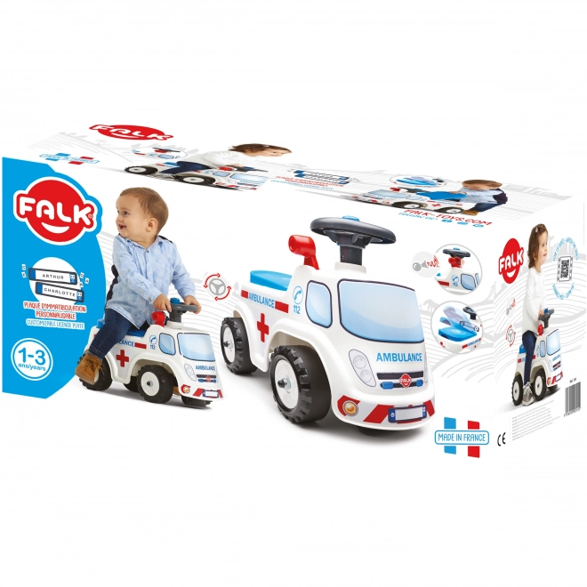 FALK Guralica Ambulance s otvorivim sjedalom i sirenom na volanu