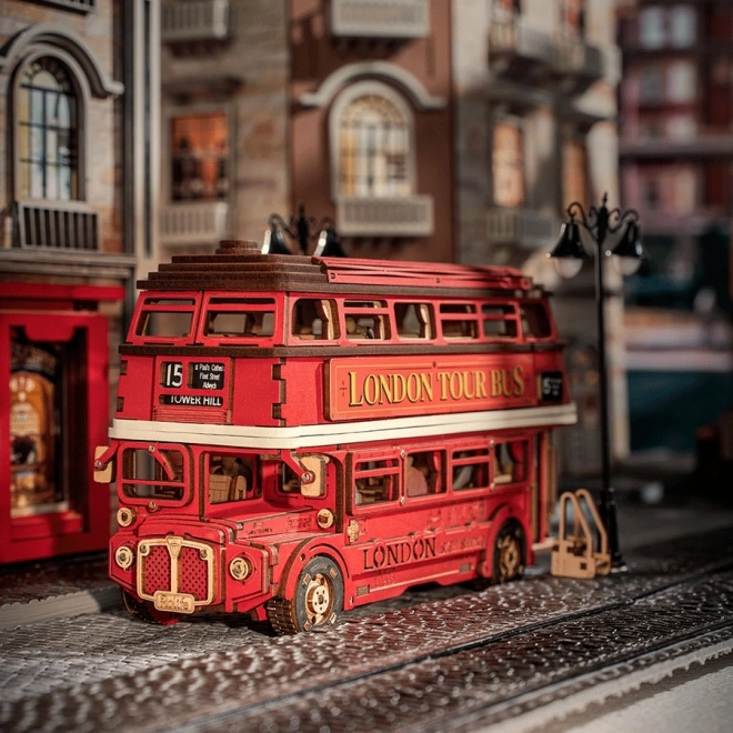 3D drvena slagalica londonski double-decker
