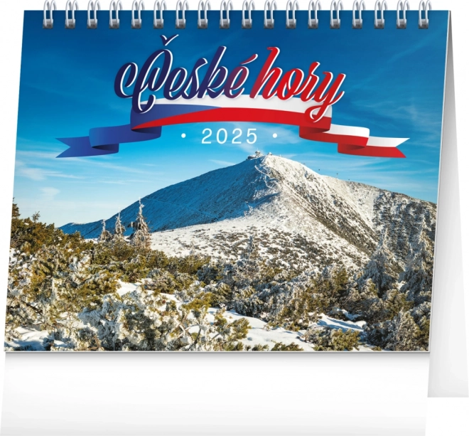 NOTIQUE Stolni kalendar Češke planine 2025, 16,5 x 13 cm