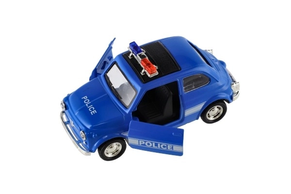 Auto policija retro 11cm metal / plast na povratni pogon na baterije sa svjetlom 4 vrste
