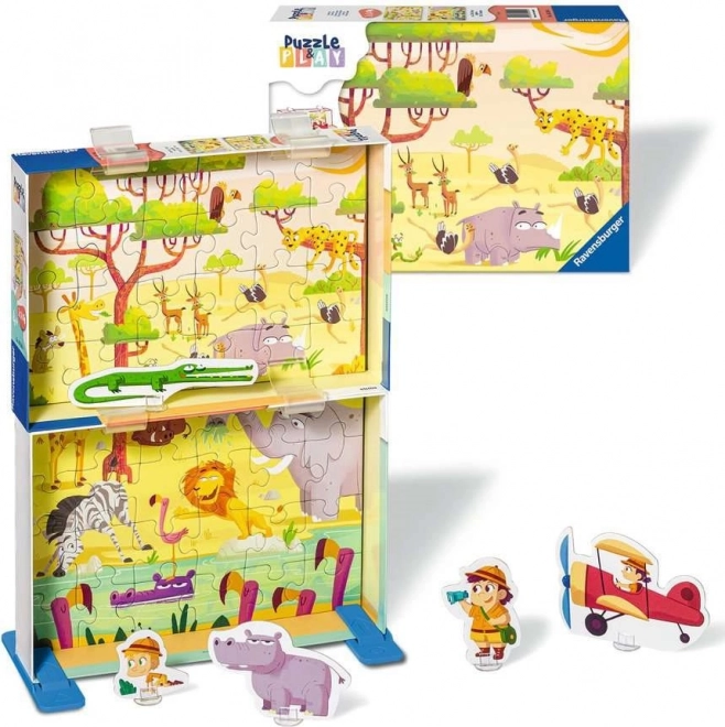 Puzzle & Igra: Safari - RAVENSBURGER 2x24 komada