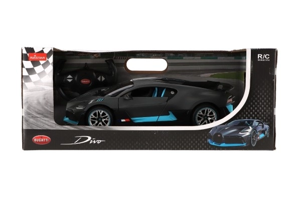 Auto RC Buggatti Divo sivo plast 32cm 2,4GHz na daljinsko upravljanje na baterije u kutiji 43x18x25cm