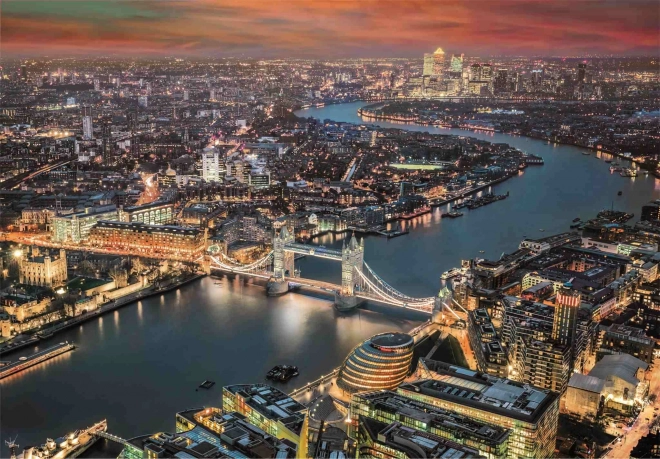 Puzzle 2000 dijelova Londonski pogled iz ptičje perspektive