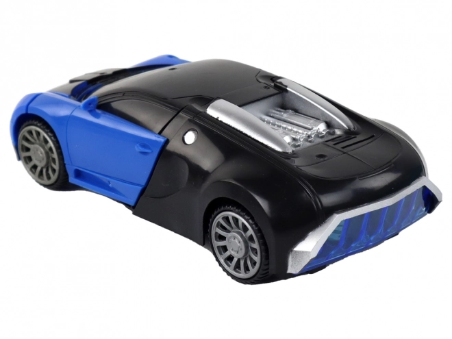 2 u 1 Bugatti Plava svjetlosna efekti Auto-Robot
