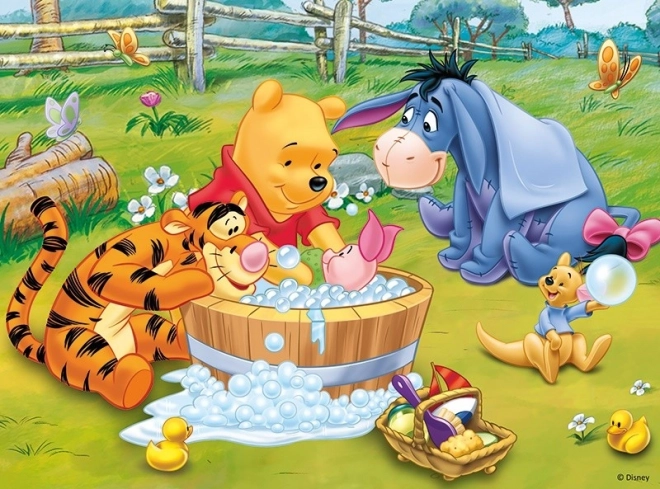 Puzzle Kupanje Praščića - Winnie the Pooh