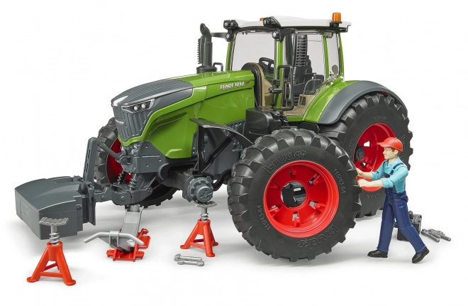 Bruder Traktor Fendt 1050 Vario s mehaničarem i radioničkim alatom 1:16