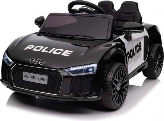 Dječji policijski autić AUDI R8 na baterije s daljinskim upravljačem, EVA kotačima, glatkim startom, MP3 i LED