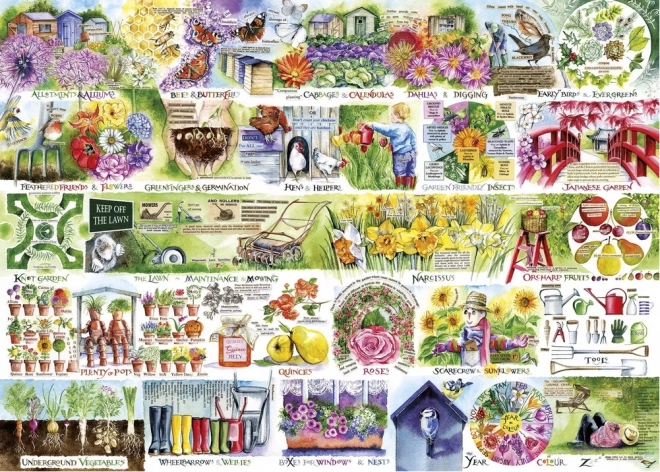 Puzzle Tačke i čizme 1000 dijelova GIBSONS