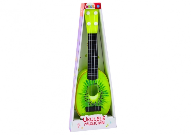 Ukulele za djecu Mini gitara 4 žice Kivi Voće Zeleno 15"