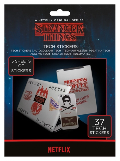 Naljepnice Stranger Things, set od 37 kom