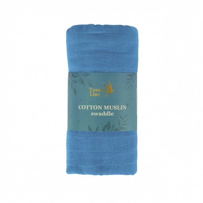 Tommy Lise muslin pelena Abyss Blue 120x120 cm