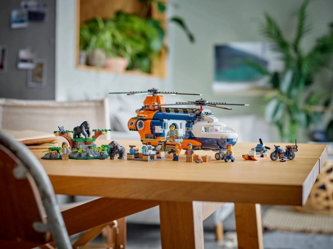 LEGO City 60437 Helikopter za istraživanje džungle u baznom kampu