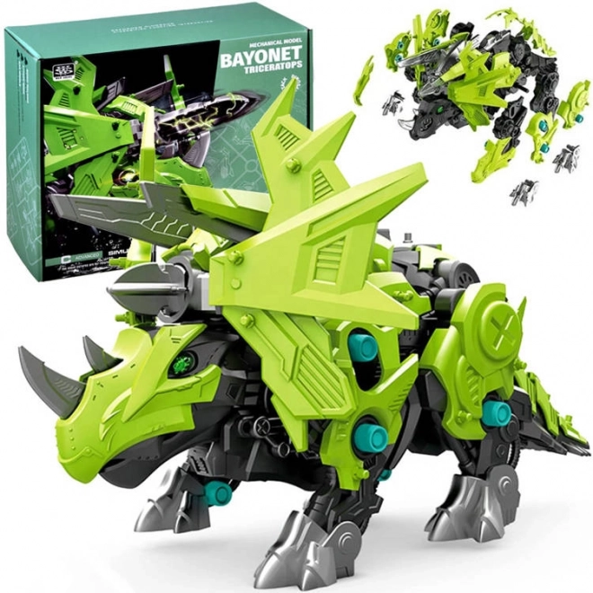 Pokretni model mehaničkog robota Triceratopsa