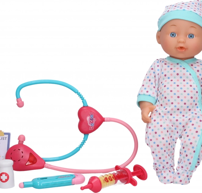 Bolesna beba igraći set 30 cm