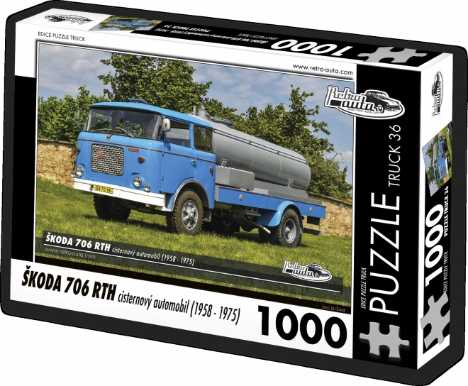 Puzzle Retro-auta Škoda 706 RTH cisterni automobil – 1000 dijelova