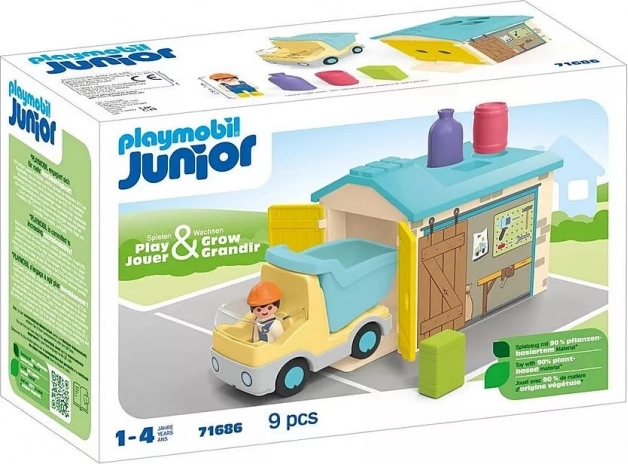 Set s figuricom Junior – kamion s garažom i sorterom oblika