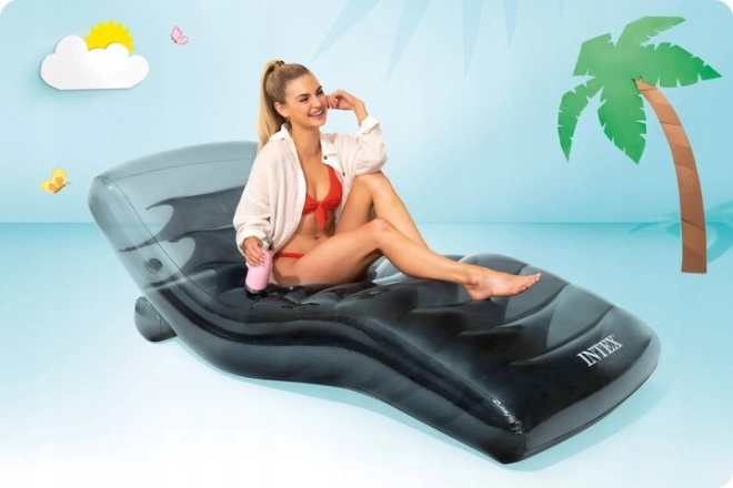 56875EU Intex siva napuhujuća ležaljka