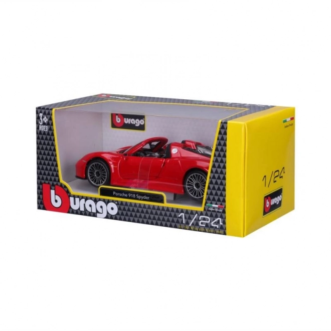 Kovinsko autiće Porsche 918 Spyder crveno