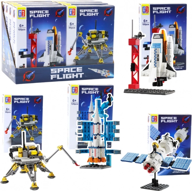 Konstrukcijski set svemirskih letjelica 87–120 dijelova – mix modela