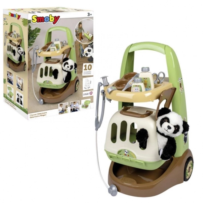 Veterinarska kolica s pandama i transportnim boxom 2u1