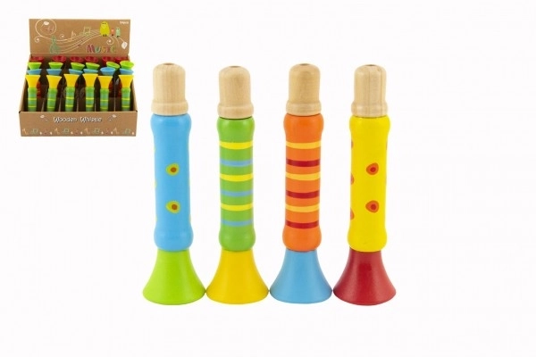 Drvena šarena trubica - 12 cm