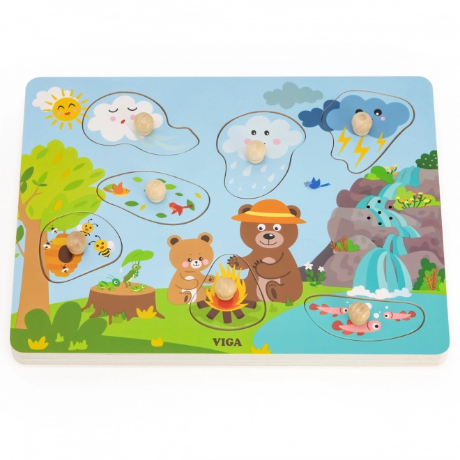 Drvene puzzle ZVUKOVI PRIRODE od VIGA