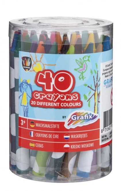 Set voštanih bojica u 40 boja