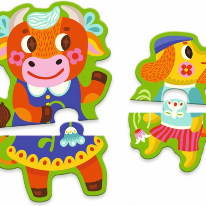 DJECO Puzzle Veliki i Mali na Farmi